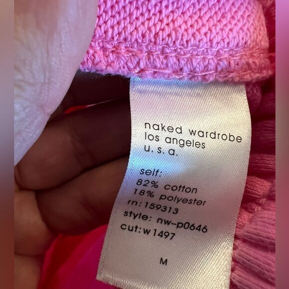 Naked Wardrobe Pink Track Pants with Elastic Waistband - Picture 7 of 9